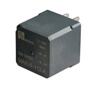 Meishuo MAR-S-112-A 40a 12v 4 পিন অটোমোটিভ রিলে মাইক্রো ইলেক্ট্রোম্যাগনেটিক সুগার কিউব